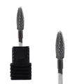Silver alloy nail drill bit with cross-cut teeth for cuticle removal and manicures - Professional Nail Drill Bit (HK-48)