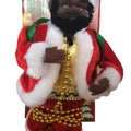 Black Santa Claus with Black Feet & 3-Speed Switch