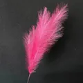 Pink artificial pampas grass fluffy faux plume for wedding decor and home styling - Magenta Fireworks Flower