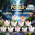 Mythical fox figurine blind box set with natural stones in mystical forest scenery - A134 Encounter With The Furniture Little Bean Set 8 / Full Box Set