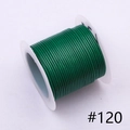 Deep green 1.0mm waxed polyester cord on spool for jewelry making, 10m roll - 1.0mm / 120# 10m