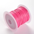 1.0mm rose red waxed polyester cord roll for DIY jewelry weaving and craft projects - 1.0mm / 103# 10m