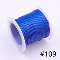 1.0mm royal blue Korean waxed polyester cord on white spool for DIY jewelry, color #109 - 1.0mm / 109# 10m
