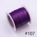 1.0mm deep purple waxed polyester cord spool #107 for DIY jewelry braiding - 1.0mm / 107# 10m