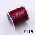 Burgundy red 1.0mm waxed cord for DIY crafts on a white plastic spool #119 - 1.0mm / 119# 10m