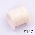 1.0mm cream white waxed cord on spool for jewelry making and DIY crafts #127 - 1.0mm / 127# 10m