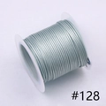 DIY craft 1.0mm Korean waxed cord in silver gray #128 on a translucent spool - 1.0mm / 128# 10m