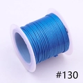 1.0mm dark blue waxed polyester cord spool #130 for DIY jewelry and hand sewing - 1.0mm / 130# 10m