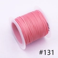 Pink 1.0mm waxed cord spool #131 for handmade jewelry DIY and craft accessories - 1.0mm / 131# 10m