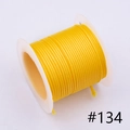 Yellow 1.0mm waxed cord #134 on white spool for DIY jewelry and manual braiding - 1.0mm / 134# 10m