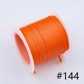 1.0mm bright orange waxed polyester cord on spool for DIY handmade jewelry crafting - 1.0mm / 144# 10m