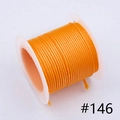 1.0mm orange polyester waxed cord roll for DIY jewelry making color code #146 - 1.0mm / 146# 10m