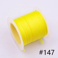 Bright yellow 1.0mm waxed cord roll for DIY jewelry making and handmade crafts - 1.0mm / 147# 10m