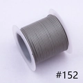 Roll of 1.0mm gray polyester waxed cord on white spool for DIY jewelry making color 152 - 1.0mm / 152# 10m