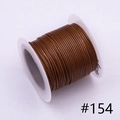 1.0mm dark brown Korean waxed polyester cord spool #154 for DIY jewelry making - 1.0mm / 154# 10m