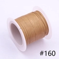 1.0mm khaki waxed polyester cord spool #160 for DIY handmade jewelry crafts - 1.0mm / 160# 10m