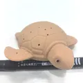 Brown turtle silicone tea infuser with fine strainer holes and lifelike textures - Brown Bath Turtle Toy