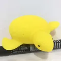 Yellow octopus squeeze toy made of soft silicone for kids bath and pool play - Yellow Bath Turtle Toy