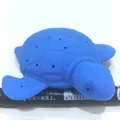 Blue turtle-shaped squishy water toy with textured shell for kids pool and bath fun - Blue Bath Turtle Toy