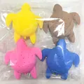 Set of four colorful silicone turtle tea infusers in yellow, pink, brown and blue colors - Bath Turtle 4pcs Set