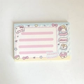 Cute cat theme dessert house memo pad with pastel colors and bow decorations - Cat Memo - Dessert Shop
