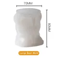 Large bear silicone mold 80mm height with 70mm width for 3D ice and chocolate making - Large