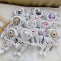 Weltraum Astronaut Tier Plüschtasche Set mit Panda Bär und Hasen Motiven - Wie abgebildet