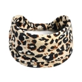 Elastic wide leopard print headband for women with stylish cheetah pattern design - Printed Wide Headband #30 / Factory Direct Sales [customizable Designs Available] [bulk Discounts]