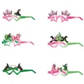 12-pack witch and princess party glasses with glitter crowns and wizard hats - Witch - Paper Party Glasses (12 Pcs)