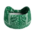 Green paisley print elastic headband with wide band design for yoga and sports - Printed Wide Headband #130 / Factory Direct Sales [customizable Designs Available] [bulk Discounts]
