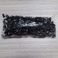 Decorazione di Halloween con foglie artificiali nere confezionate su base di legno - Set di 2
