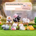 Cat figurines blind box set with crystal stones for home and bedroom decoration - M406 Meow Meow Sauce 6 / Full Set