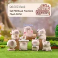 Flocked cat blind box collection featuring cute feline figures with different expressions - 1244-12 Cats' Emotional Performance (6 Episodes) / Full Set
