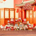 Lucky Cat themed dessert shop mini figurines set with festive red and gold Chinese elements - -461 Yingfu Miaomiao 6 / Full Set
