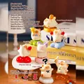 Cute resin cat figurines collection with rotating bases for office desk decor - -25 Cat Pai Happy Spinning Set 6 / Full Box Set