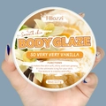 Hllozzi Vanilla Body Glaze moisturizer in 8oz jar for soft and glowing skin texture - So Very Very Vanilla / Large
