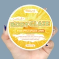 Pineapple Body Glaze moisturizing cream by Hilozzi in an 8oz jar for soft skin - Pineapple Upside Down / Large