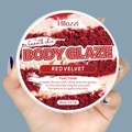 Hllozzi Red Velvet Body Glaze 8oz hydrating body butter cream for glowing skin - Red Velvet / Large