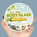 Hllozzi Body Glaze Mucho Pistachio scented moisturizer 8oz jar for soft and glowing skin - Pistachio / Large