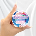 Hand holding Hllozzi Cotton Candy Body Glaze jar for moisturizing and glowing skin - Marshmallow / Small