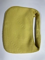 Yellow leather woven hobo bag with classic Intrecciato pattern and thick handle - Yellow