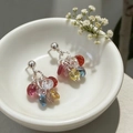 2603095 Colored Crystal Zircon Earrings