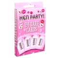 Pink Hen Party dare cards set for bachelorette games with 24 interaction cards - Hen Party Cards