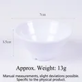 Miniature white ceramic dollhouse bowl 7cm diameter for DIY clay food kitchen crafts - 7cm White Udon Bowl (Large)