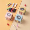 Kit de costura portátil en caja de plástico con varios hilos de colores mezclados - 9901 Costurero Cuadrado
