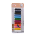 Portable sewing kit with 12 colorful thread spools, needles, and threader in blister card - 5811 Sewing Threads Set