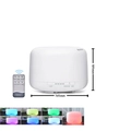 500ML white ultrasonic aroma diffuser with remote control and colorful LED lighting - Small 500ml String Lights (remote Control Version) / Aroma Diffuser (us Standard)