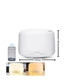 500ml white ultrasonic aroma diffuser with remote control for mist and timer settings - Small 500ml Heater Lamp (remote Control Version) / Aroma Diffuser (us Standard)