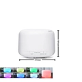 White 500ml ultrasonic humidifier featuring 7 color LED lights and timer settings - Small 500ml String Lights (standard Version) / Aroma Diffuser (us Standard)