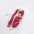 Realistic PVC faux beef slice model hanging ornament 13cm length for creative food prop - Snowflake Beef Slice - Model Without Hole